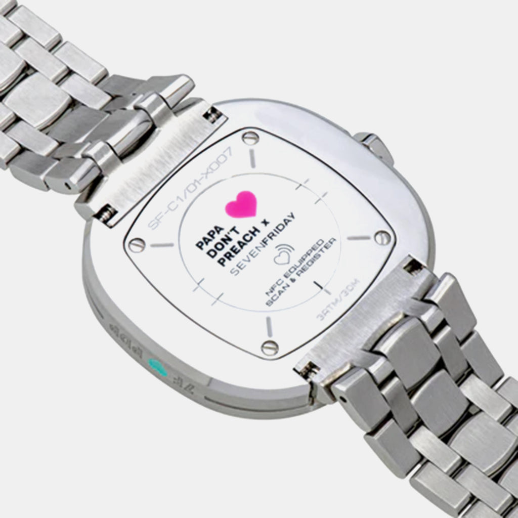 C Series Unisex Quartz Multicolour Dial Analog Stainless Steel Watch C1/01