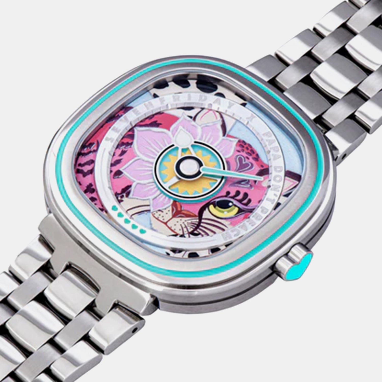 C Series Unisex Quartz Multicolour Dial Analog Stainless Steel Watch C1/01