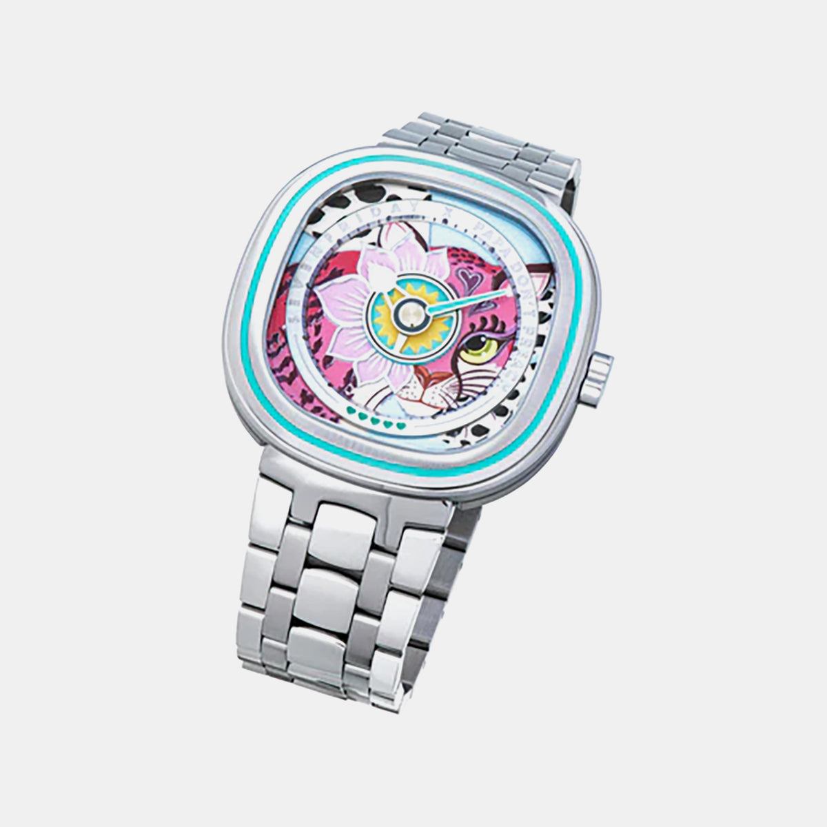 C Series Unisex Quartz Multicolour Dial Analog Stainless Steel Watch C1-01