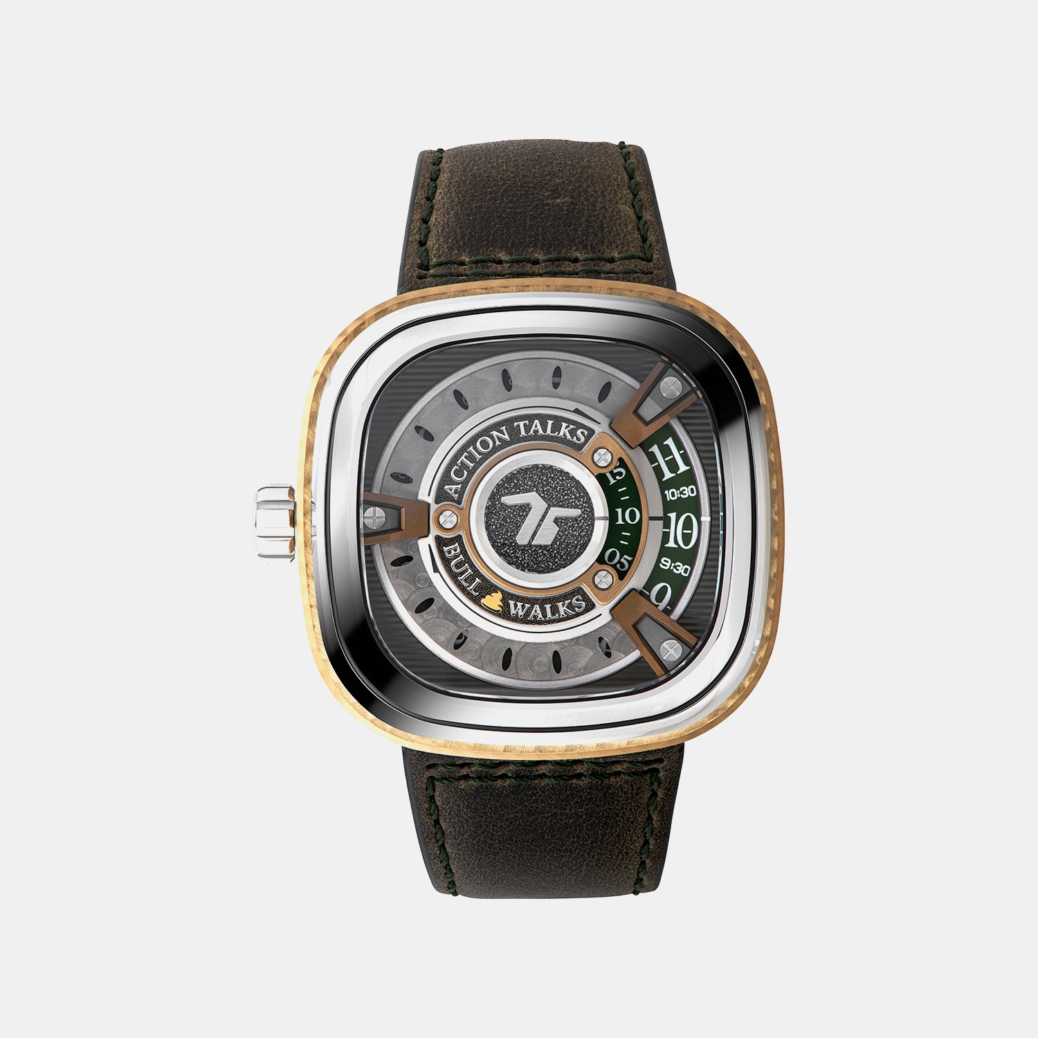 M Series Unisex Automatic Grey Dial Analog Leather Watch M2/05