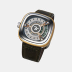 M Series Unisex Automatic Grey Dial Analog Leather Watch M2/05