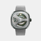 M Series Unisex Automatic Green Dial Analog Stainless Steel Watch ME1/02M