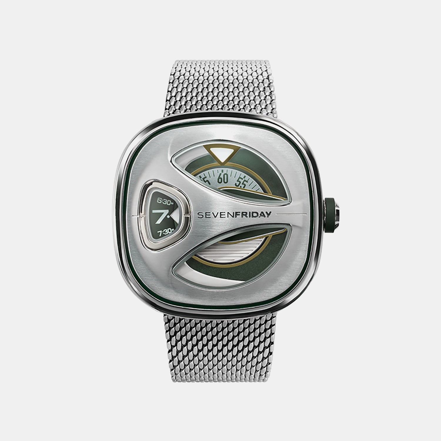 M Series Unisex Automatic Green Dial Analog Stainless Steel Watch ME1/02M