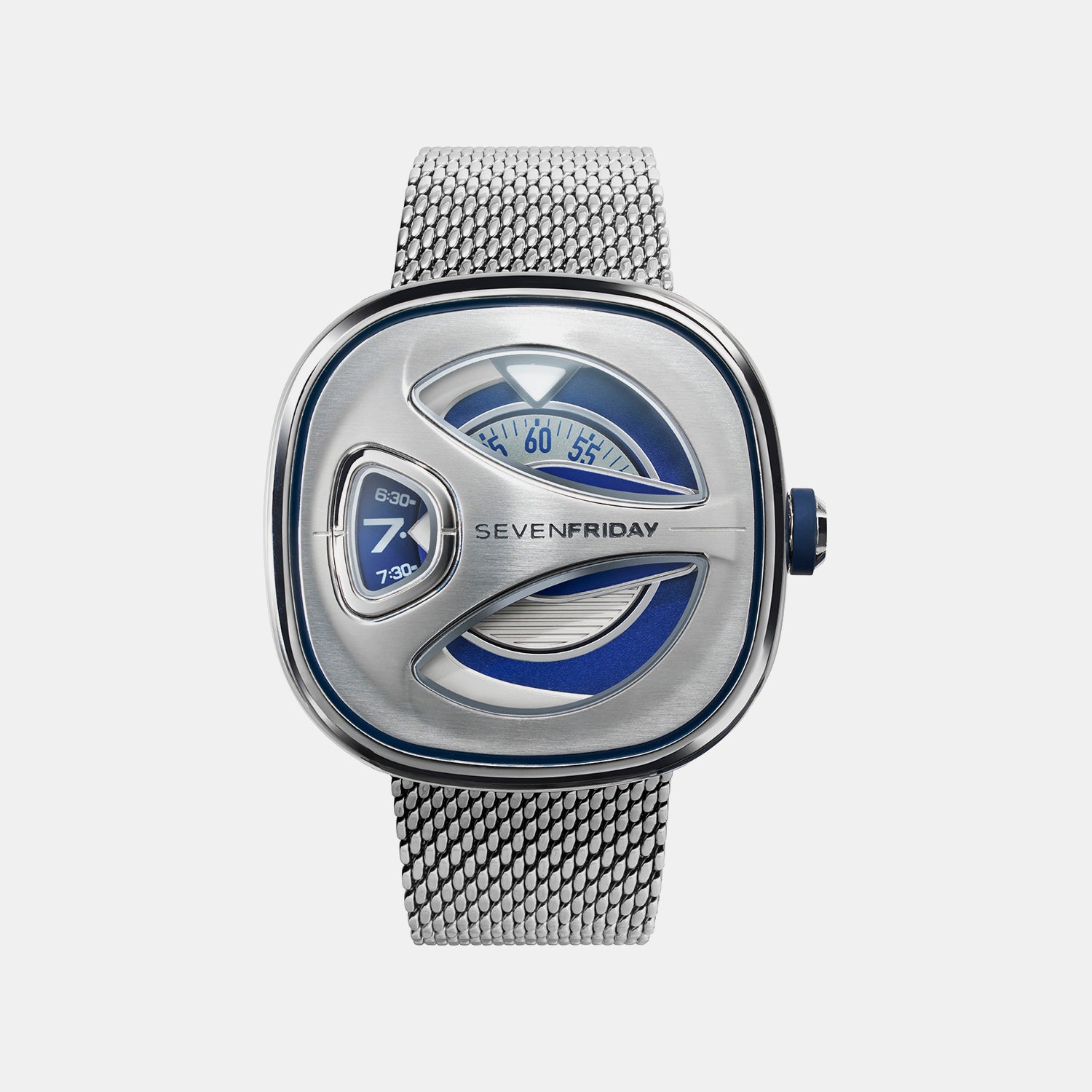 M Series Unisex Automatic Blue Dial Analog Stainless Steel Watch ME1/01M