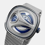 M Series Unisex Automatic Blue Dial Analog Stainless Steel Watch ME1/01M