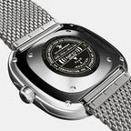 Pe Series Unisex Automatic Black Dial Analog Leather Watch PE1/01M