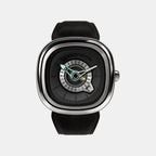 Pg Series Unisex Automatic Grey Dial Analog Leather Watch PG1/01