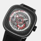 P Series Unisex Automatic Black Dial Analog Leather Watch PS3/02