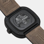 T Series Unisex Automatic Black Dial Analog Leather Watch T2/06