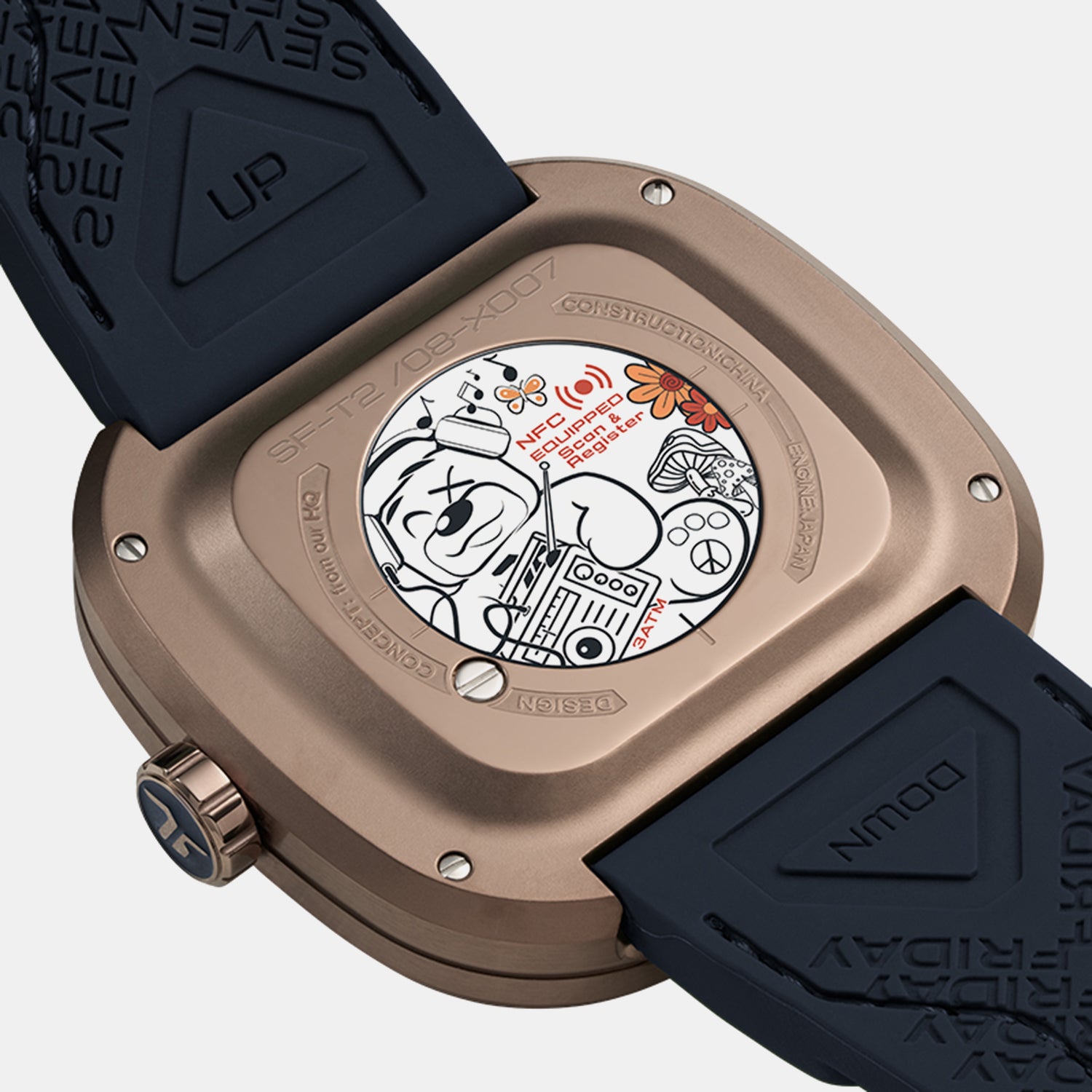 T Series Unisex Automatic Brown Dial Analog Leather Watch T2/08