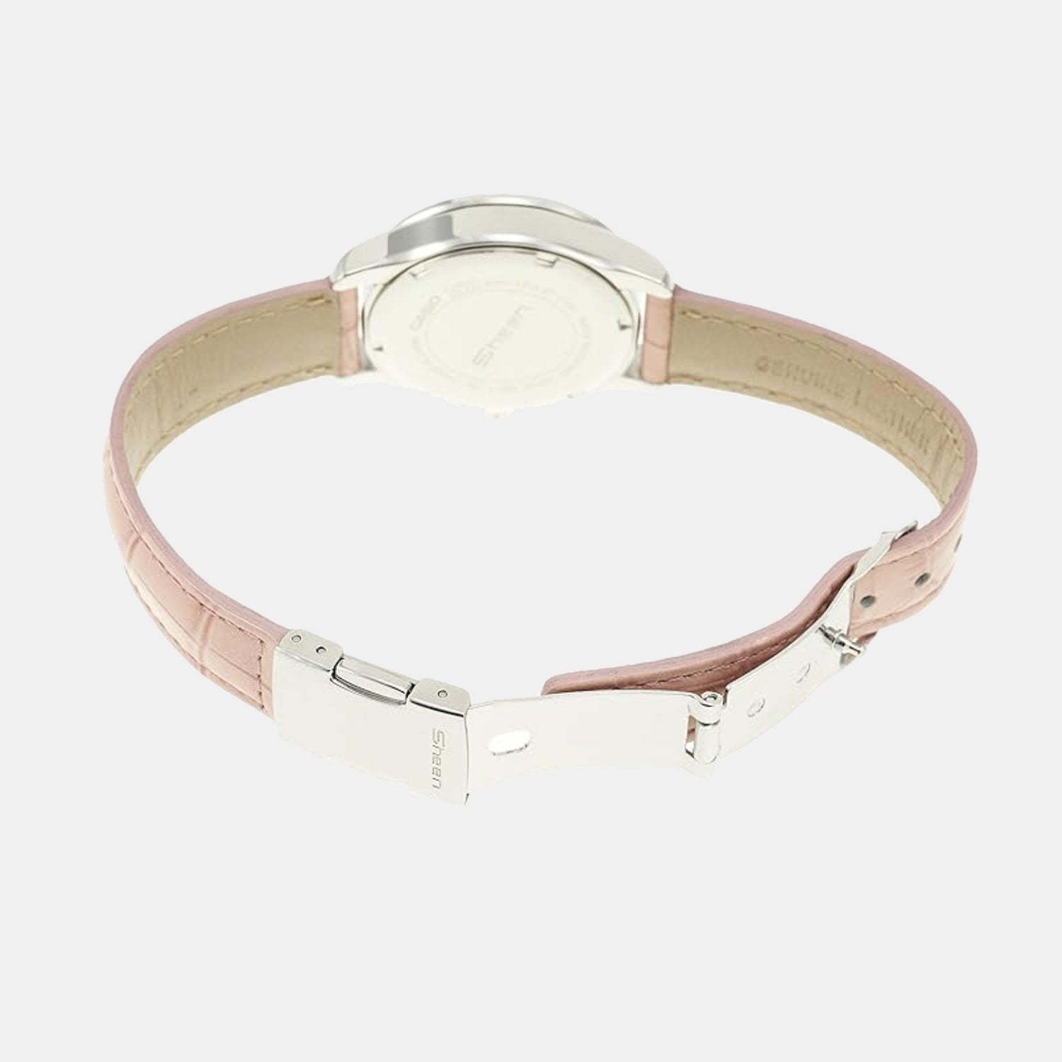 Sheen Women Quartz White Dial Analog Leather Watch SH166