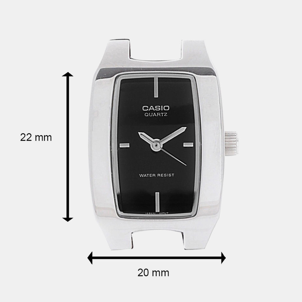 Enticer Women Quartz Black Dial Analog Stainless Steel Watch SH18