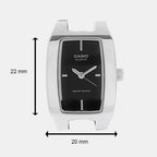 Enticer Women Quartz Black Dial Analog Stainless Steel Watch SH18
