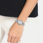 Sheen Women Quartz White Dial Analog Stainless Steel Watch SH205