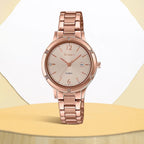 Sheen Women Quartz Pink Dial Analog Stainless Steel Watch SH206