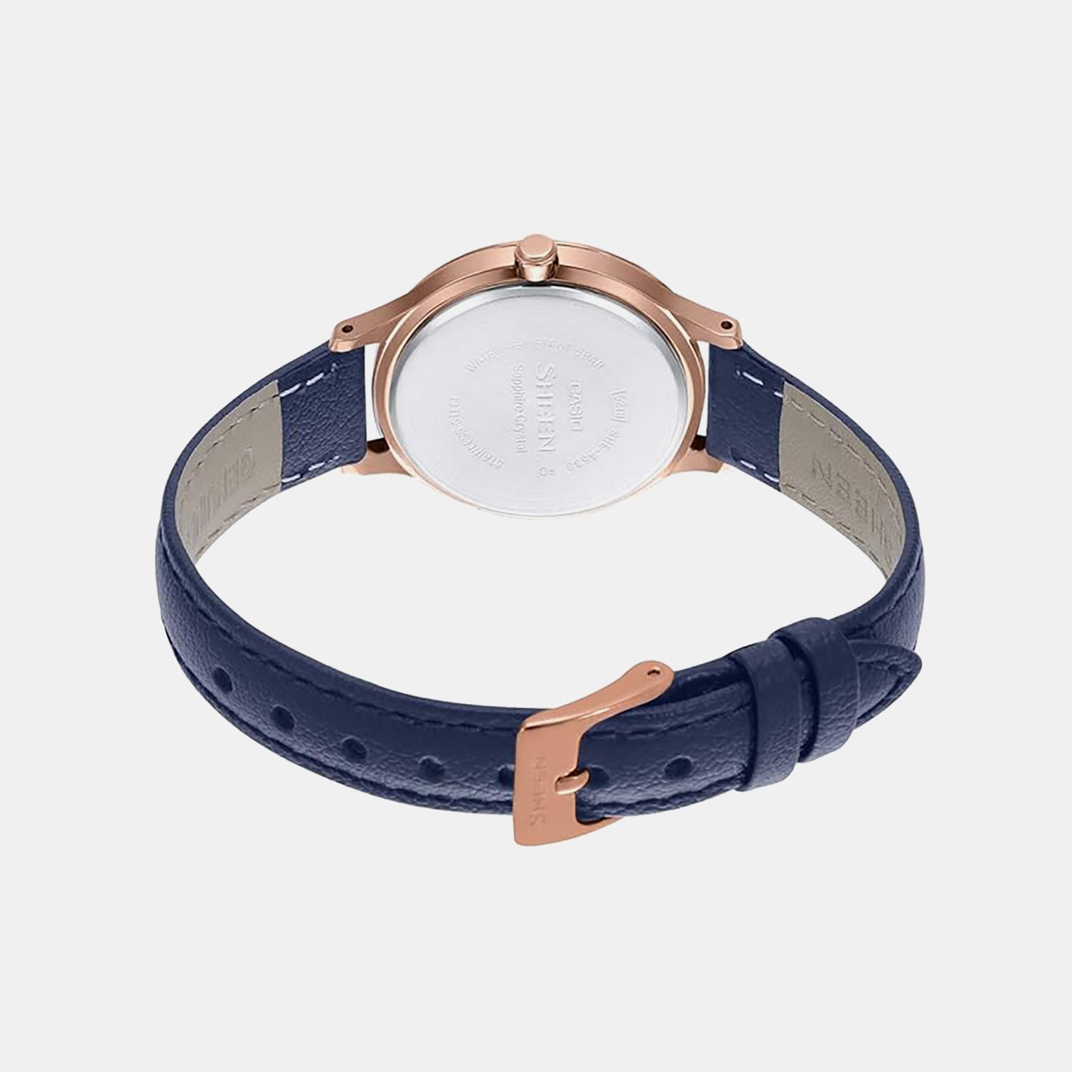 Sheen Women Quartz White Dial Analog Leather Watch SH208