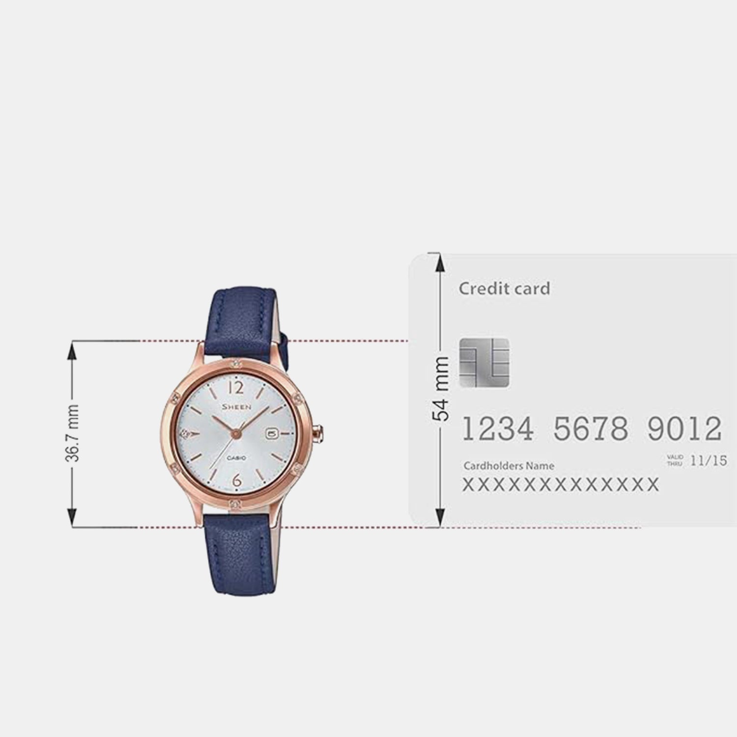 Sheen Women Quartz White Dial Analog Leather Watch SH208