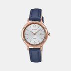 Sheen Women Quartz White Dial Analog Leather Watch SH208