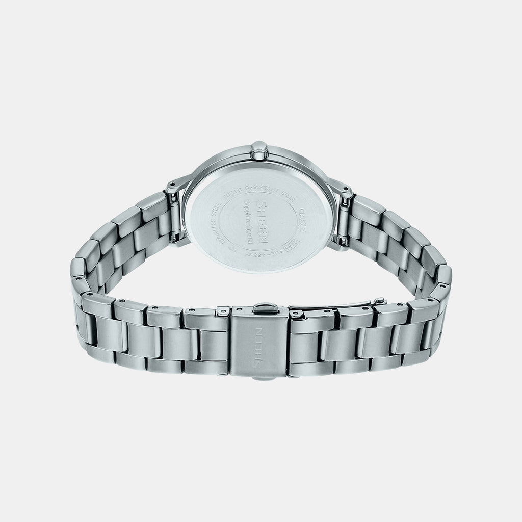 Sheen Women Quartz Blue Dial Analog Stainless Steel Watch SH228