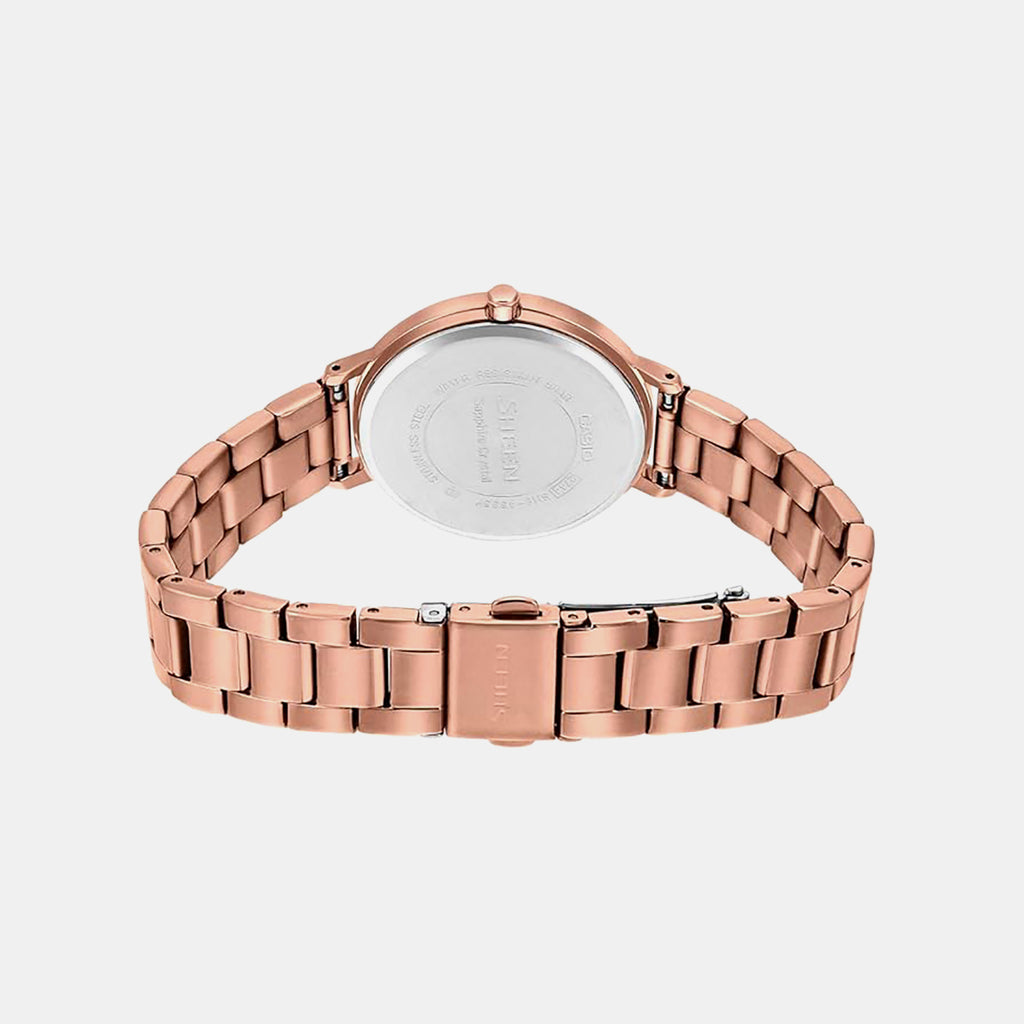 Sheen Women Quartz Silver Dial Analog Watch SH231