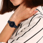 Sheen Women Quartz Black Dial Analog Leather Watch SH234
