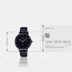 Sheen Women Quartz Black Dial Analog Leather Watch SH234