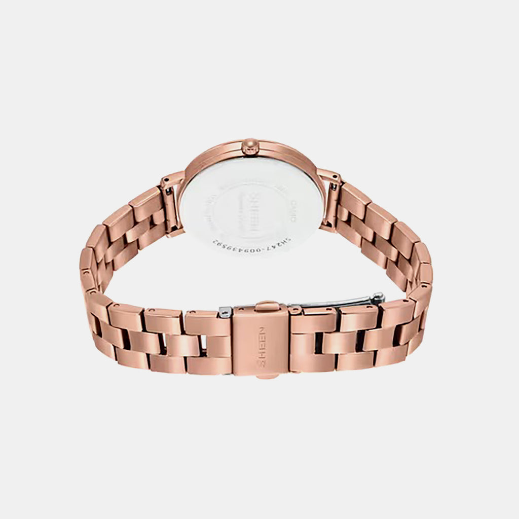 Sheen Women Quartz Pink Dial Analog Stainless Steel Watch SH247
