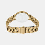 Sheen Women Quartz Gold Dial Analog Stainless Steel Watch SH248