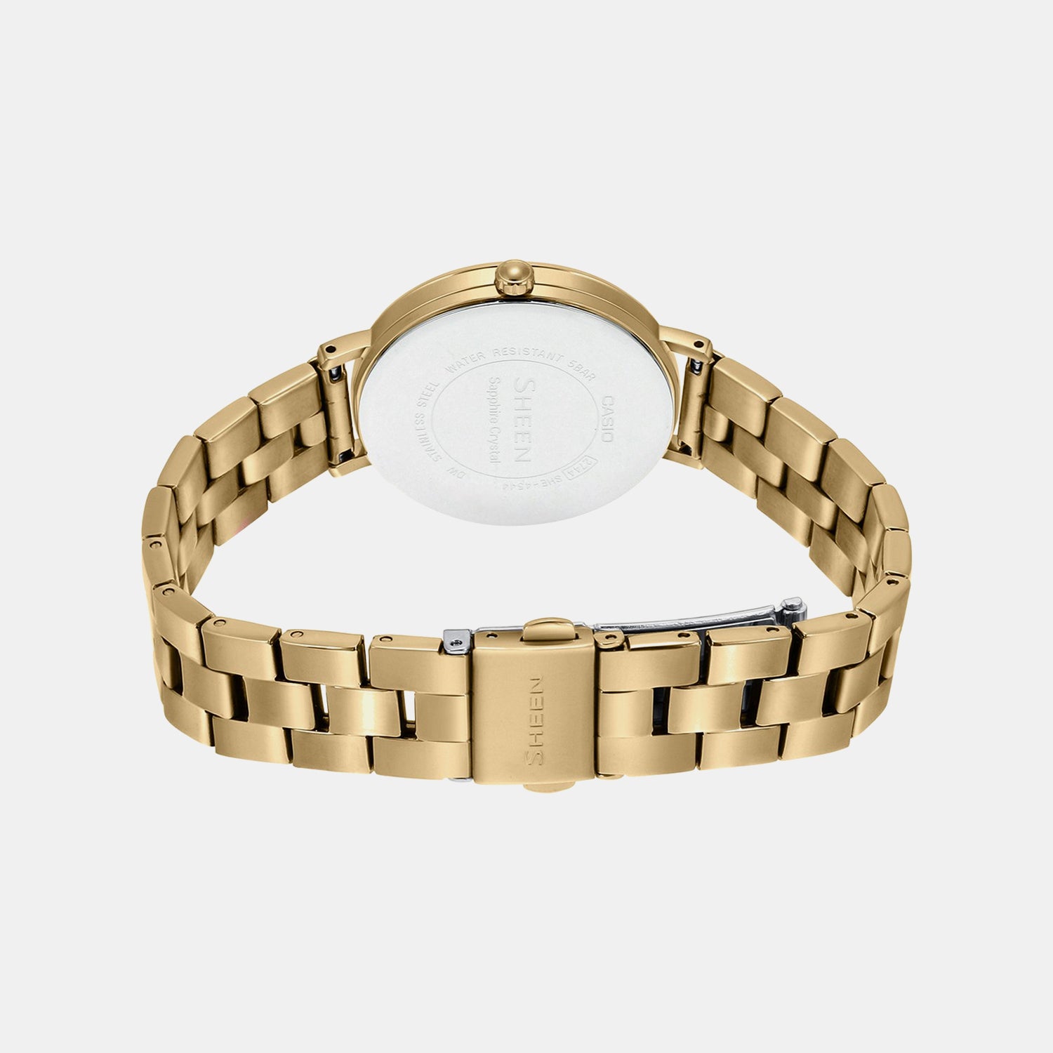 Sheen Women Quartz Gold Dial Analog Stainless Steel Watch SH248