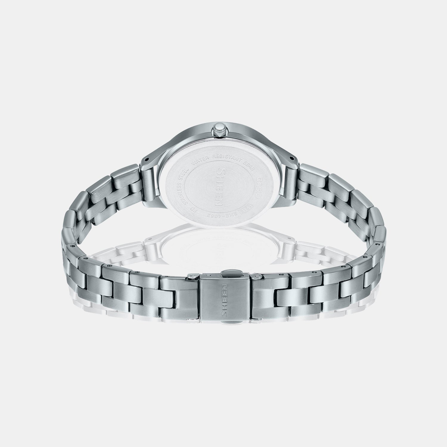 Sheen Women Quartz Black Dial Analog Stainless Steel Watch SH250