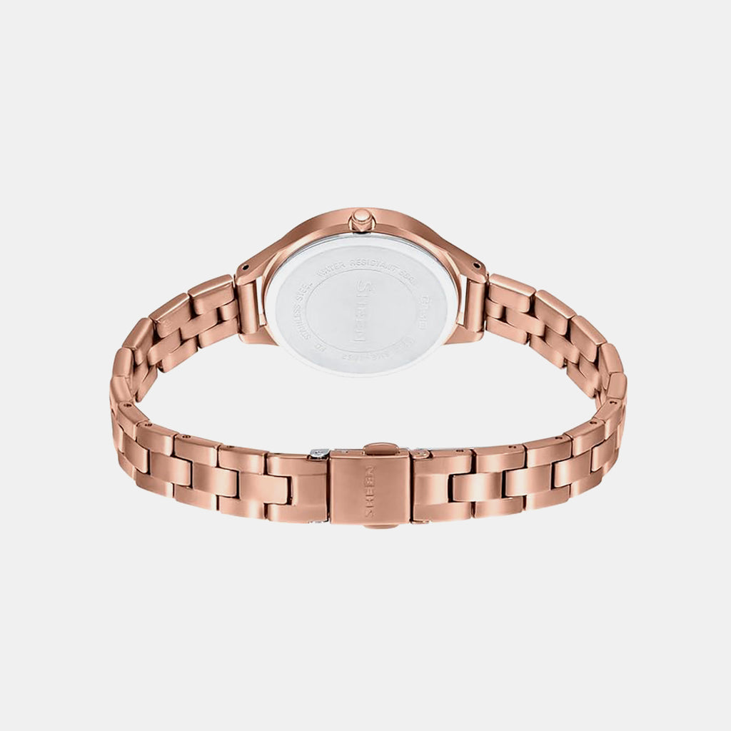 Sheen Women Quartz Pink Dial Analog Stainless Steel Watch SH252