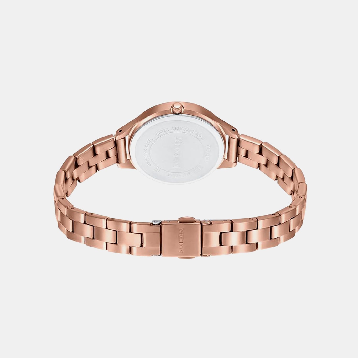 Sheen Women Quartz Pink Dial Analog Stainless Steel Watch SH252