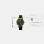 Sheen Women Quartz Green Dial Analog Leather Watch SH257