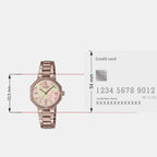 Sheen Women Quartz Pink Dial Analog Stainless Steel Watch SH258