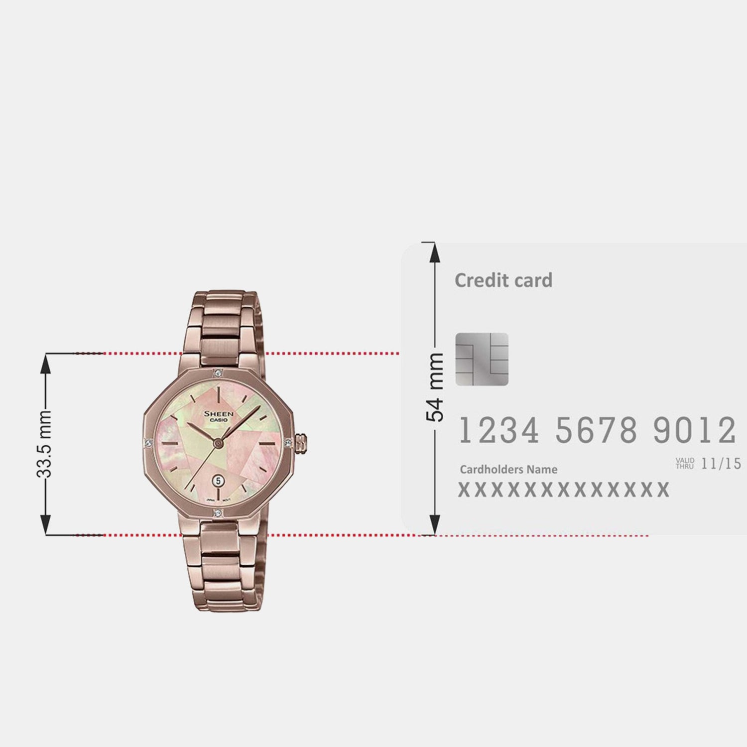 Sheen Women Quartz Pink Dial Analog Stainless Steel Watch SH258