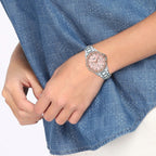 Sheen Women Quartz Pink Dial Chronograph Stainless Steel Watch SH265