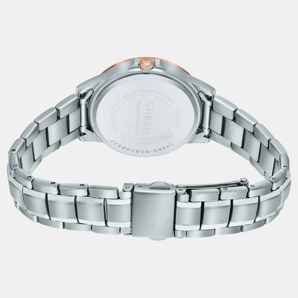 Sheen Women Quartz Pink Dial Chronograph Stainless Steel Watch SH265