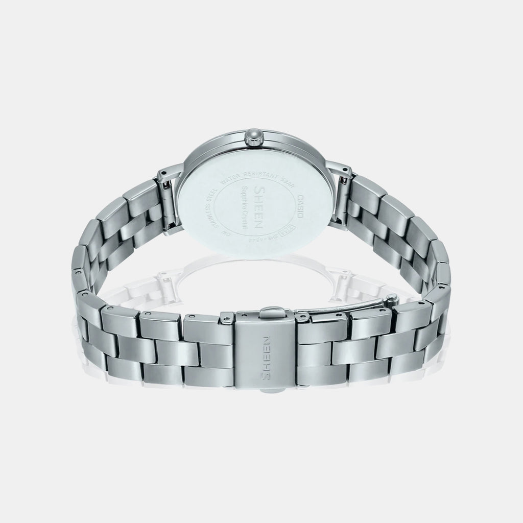 Sheen Women Quartz Blue Dial Analog Stainless Steel Watch SH267