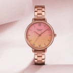 Sheen Women Quartz Pink Dial Analog Stainless Steel Watch SH269