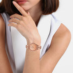 Sheen Women Quartz Pink Dial Analog Stainless Steel Watch SH274