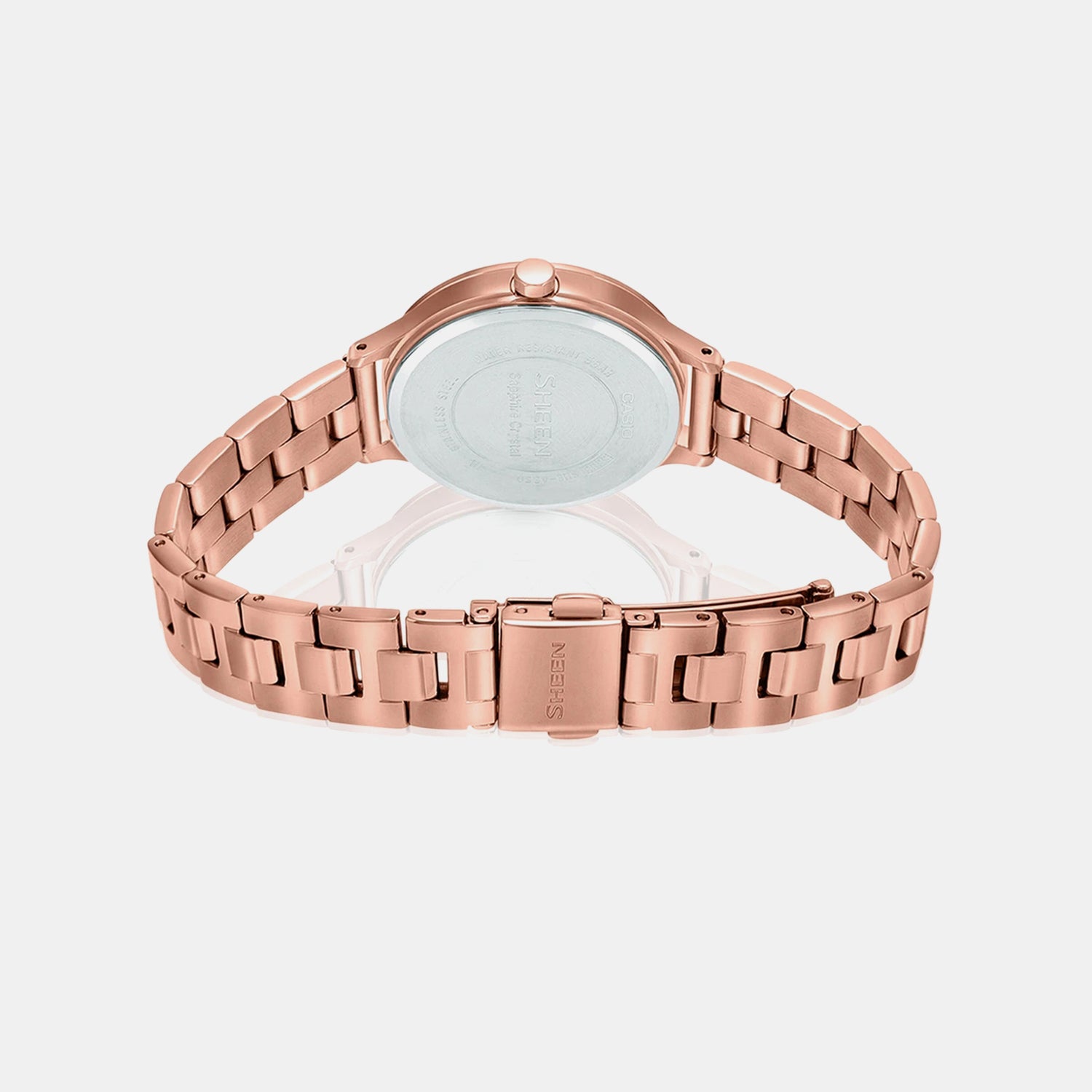 Sheen Women Quartz Pink Dial Analog Stainless Steel Watch SH274