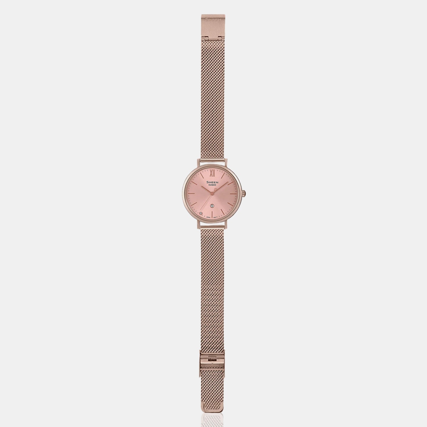 Sheen Women Quartz Pink Dial Analog Stainless Steel Watch SH279