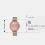 Sheen Women Quartz Pink Dial Analog Stainless Steel Watch SH279