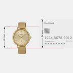 Sheen Women Quartz Gold Dial Analog Watch SH280
