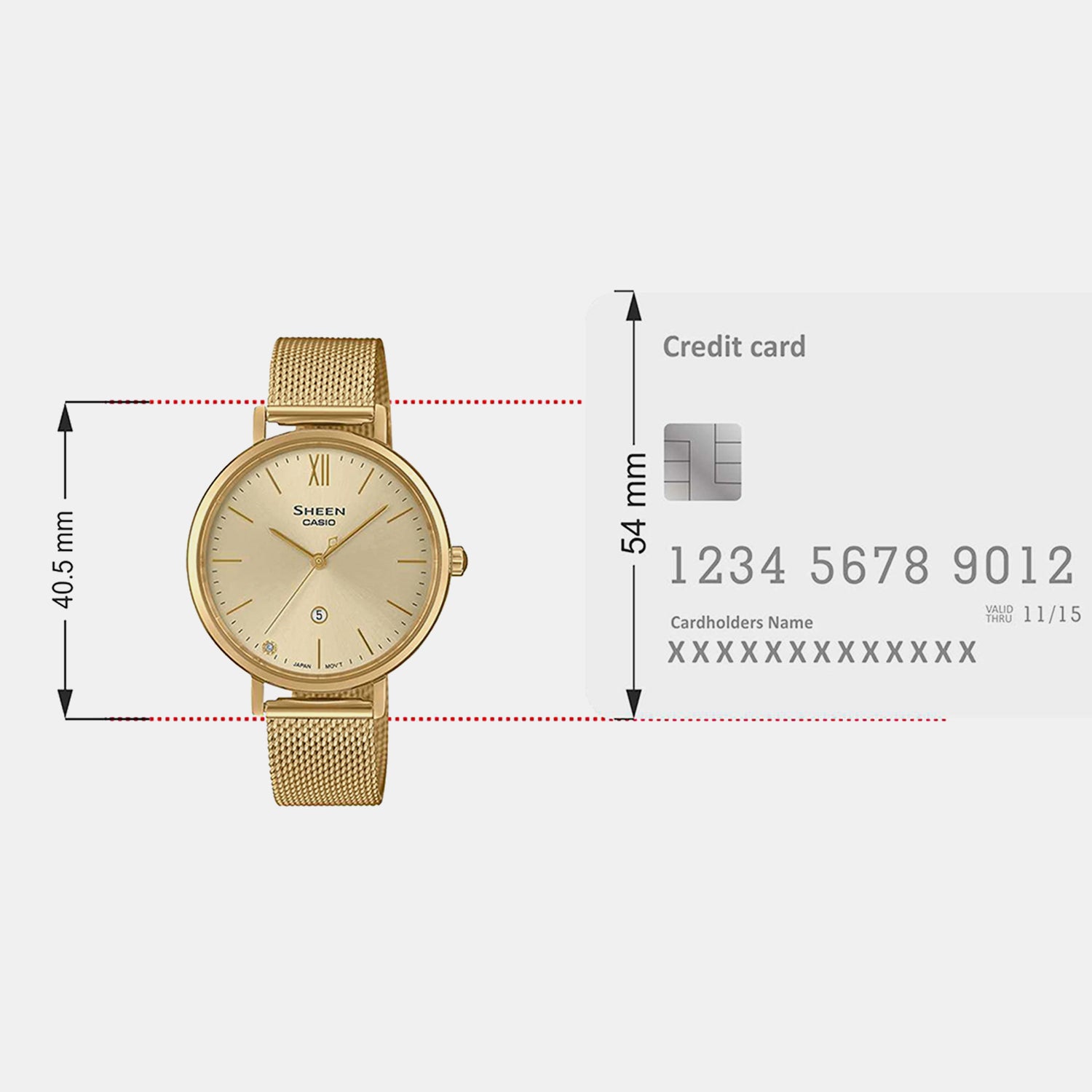 Sheen Women Quartz Gold Dial Analog Watch SH280