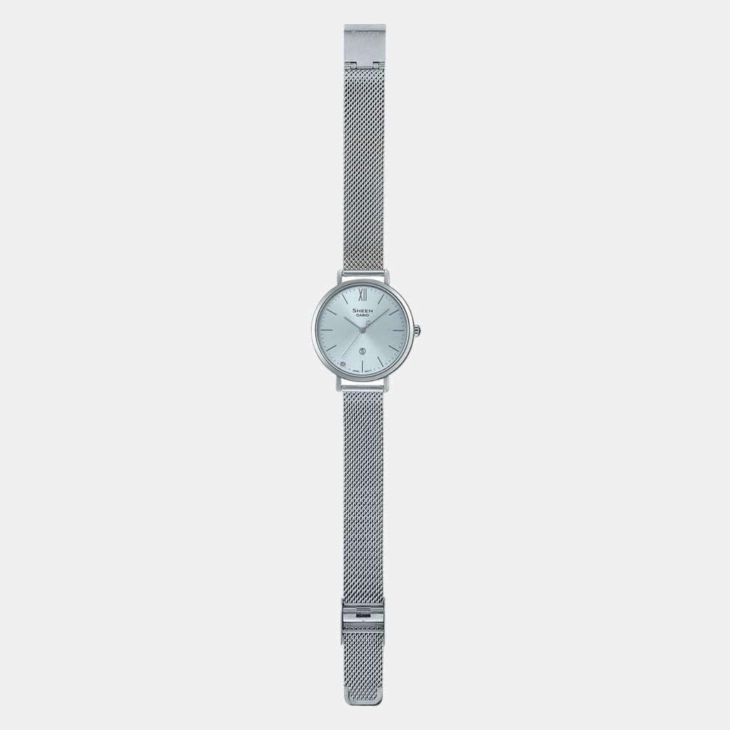 Casio Mesh Silver watch