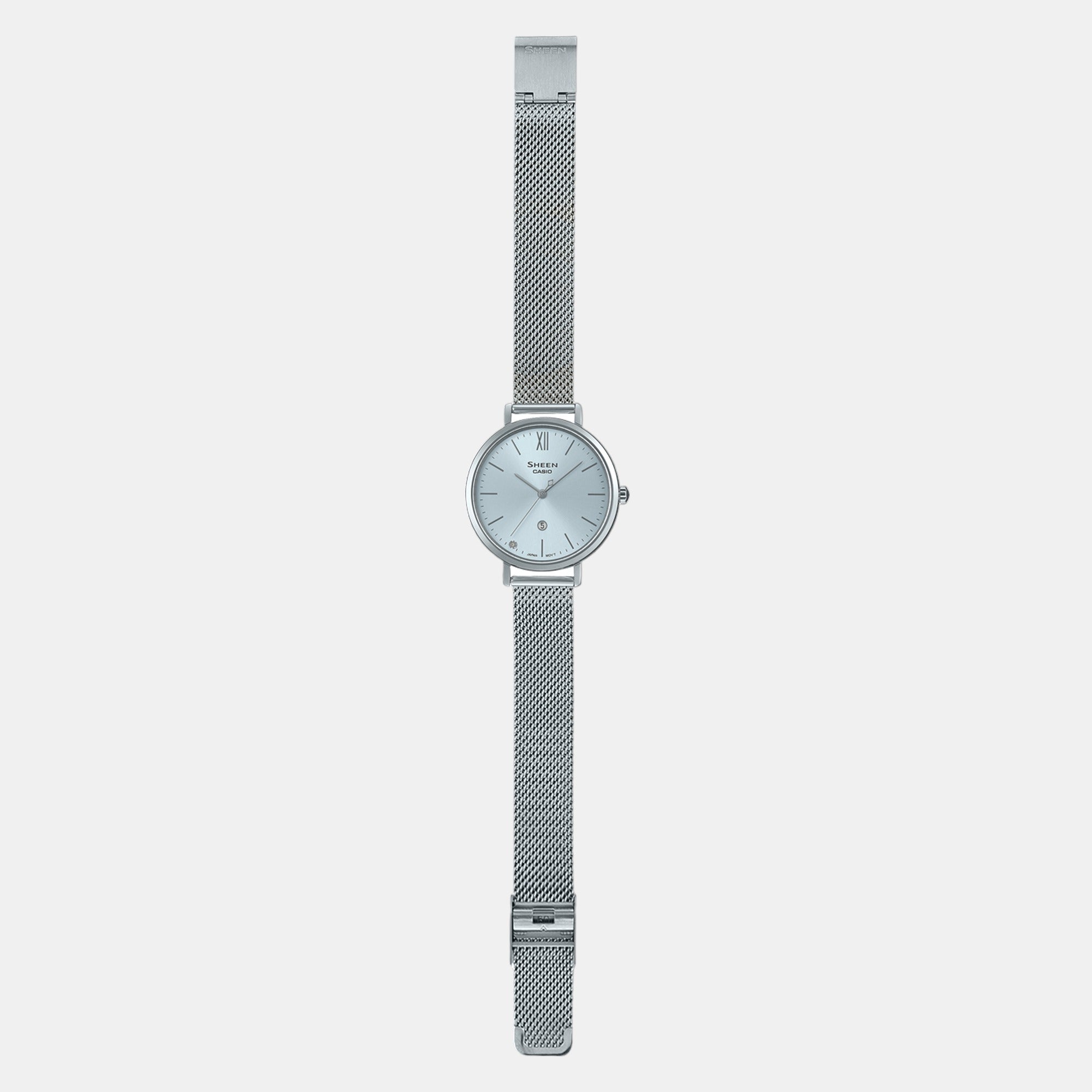 Casio Mesh Silver watch