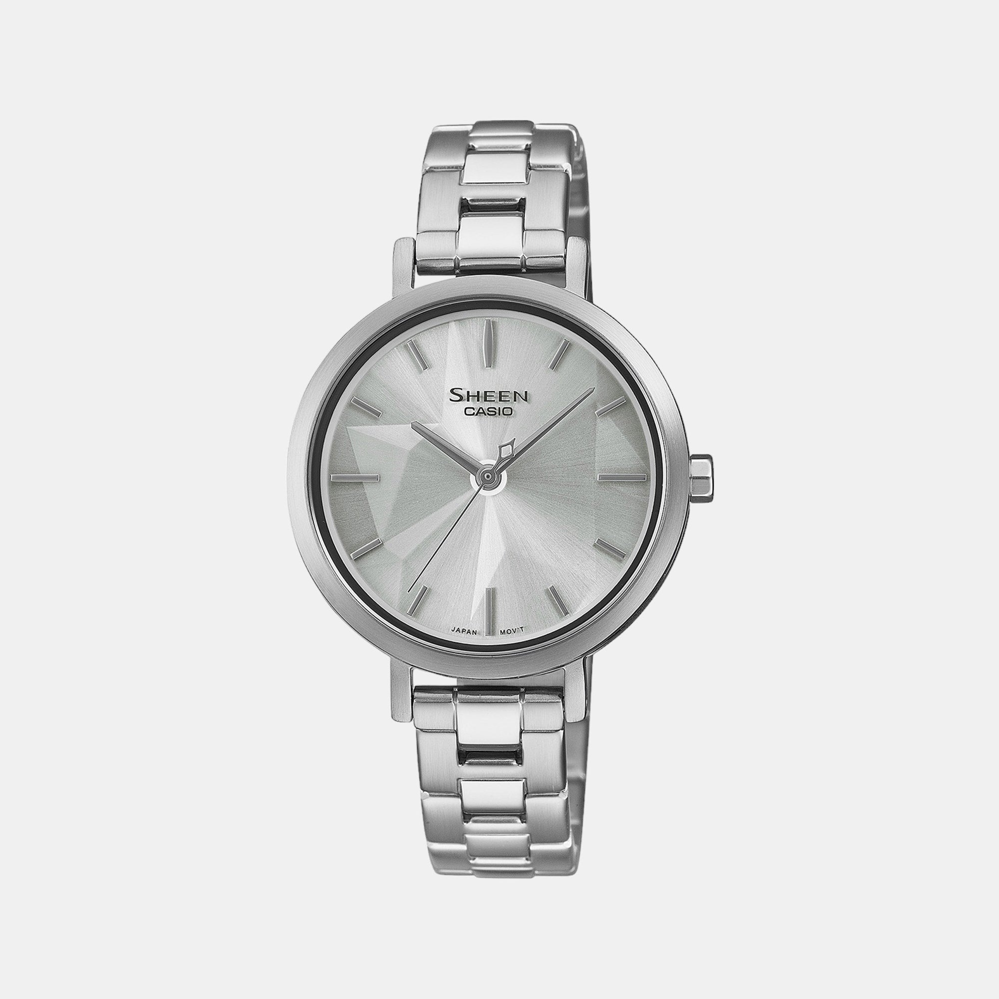 Casio Round Silver Analog watch