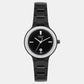 Sheen Women Quartz Black Dial Analog Stainless Steel Watch SH304