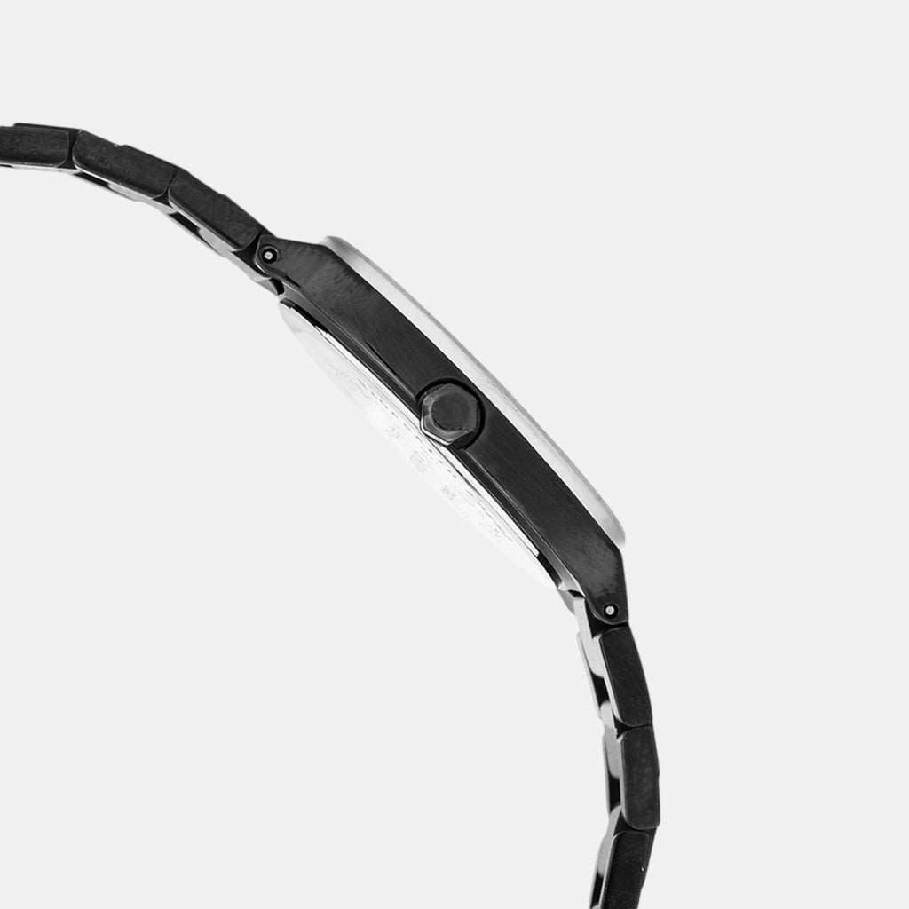 Sheen Women Quartz Black Dial Analog Stainless Steel Watch SH304